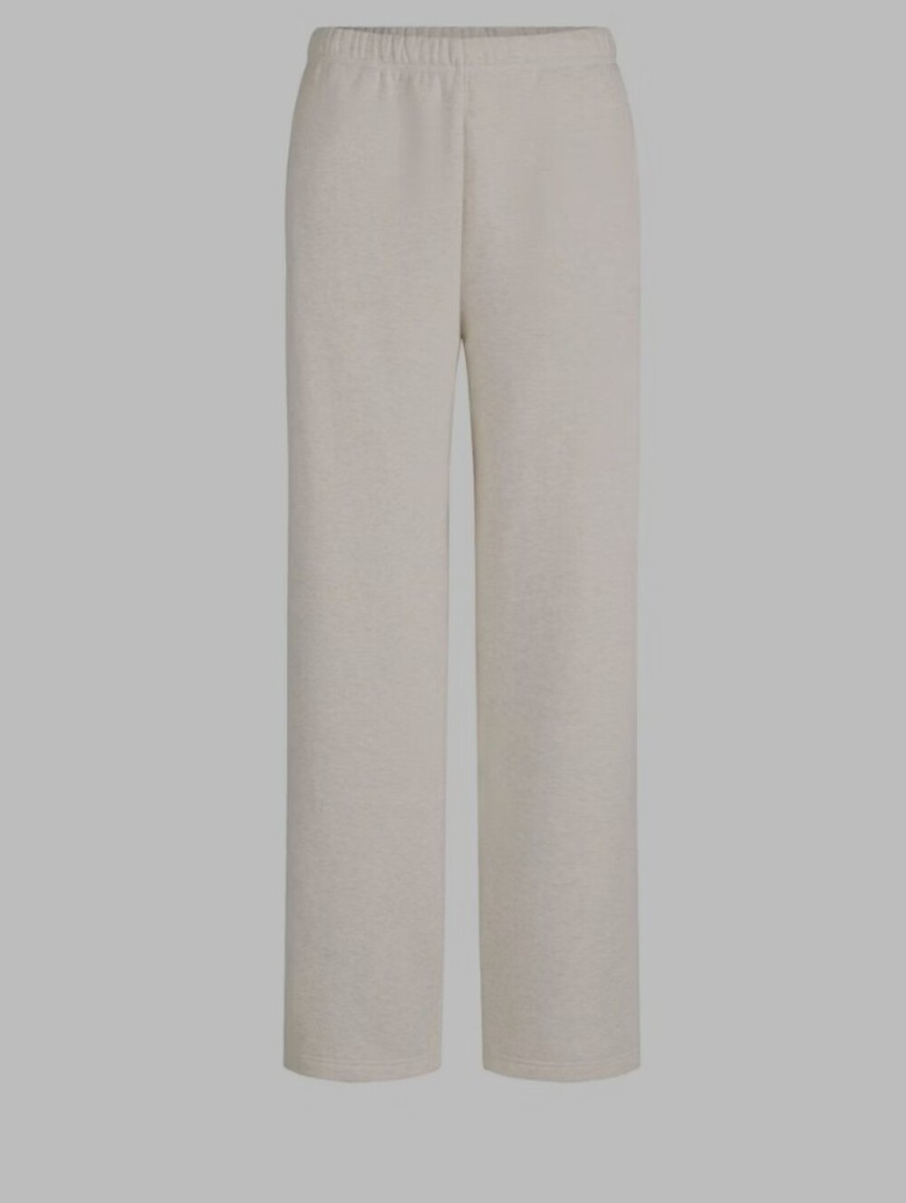 #54 SKIMS Cotton Fleece Classic Straight Leg Pant Oatmeal Heather XS - Picture 2 of 4